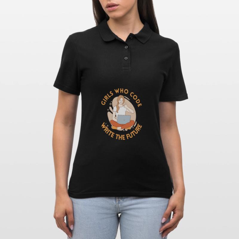 Developer Coder Programmer Girl Women's Polo Shirt