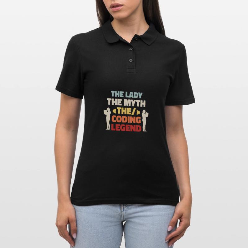 Developer Coder Programmer Dame Women's Polo Shirt