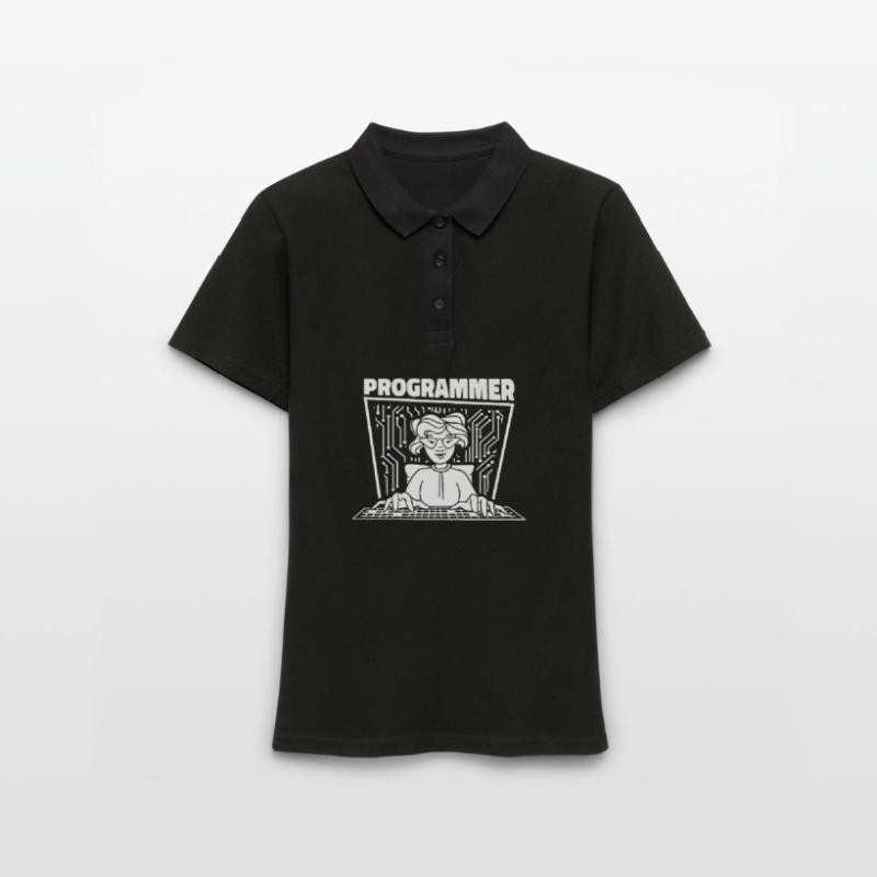 Developer Coder Programmer Dame Women's Polo Shirt