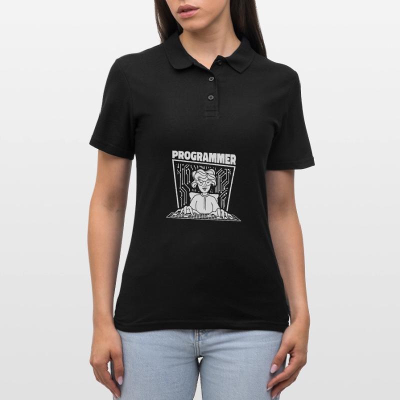 Developer Coder Programmer Dame Women's Polo Shirt