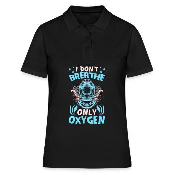 Tauchen Taucher Sauerstoff - Frauen Polo Shirt - Schwarz - Vorne - Ailine (174cm)
