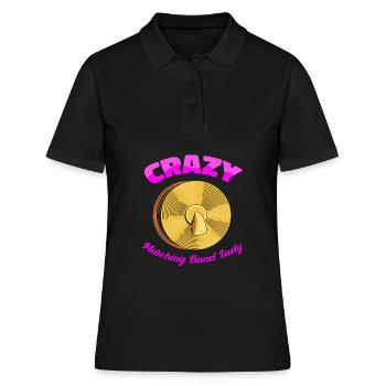 Fan Parade Minstrel Checkers - Women's Polo Shirt - black - Front - Ailine (174cm)