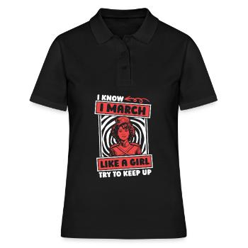 Fan Parade Brass Band Girls - Polo Femme - noir - Devant - Ailine (174cm)
