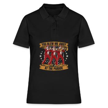 marching band, trombone, parade - Women's Polo Shirt - black - Front - Ailine (174cm)