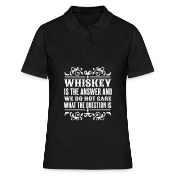 Whisky Whiskey - Polo Femme - noir - Devant - Ailine (174cm)