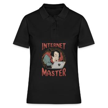 Web Entwickler Webdeveloper Meister - Frauen Polo Shirt - Schwarz - Vorne - Ailine (174cm)
