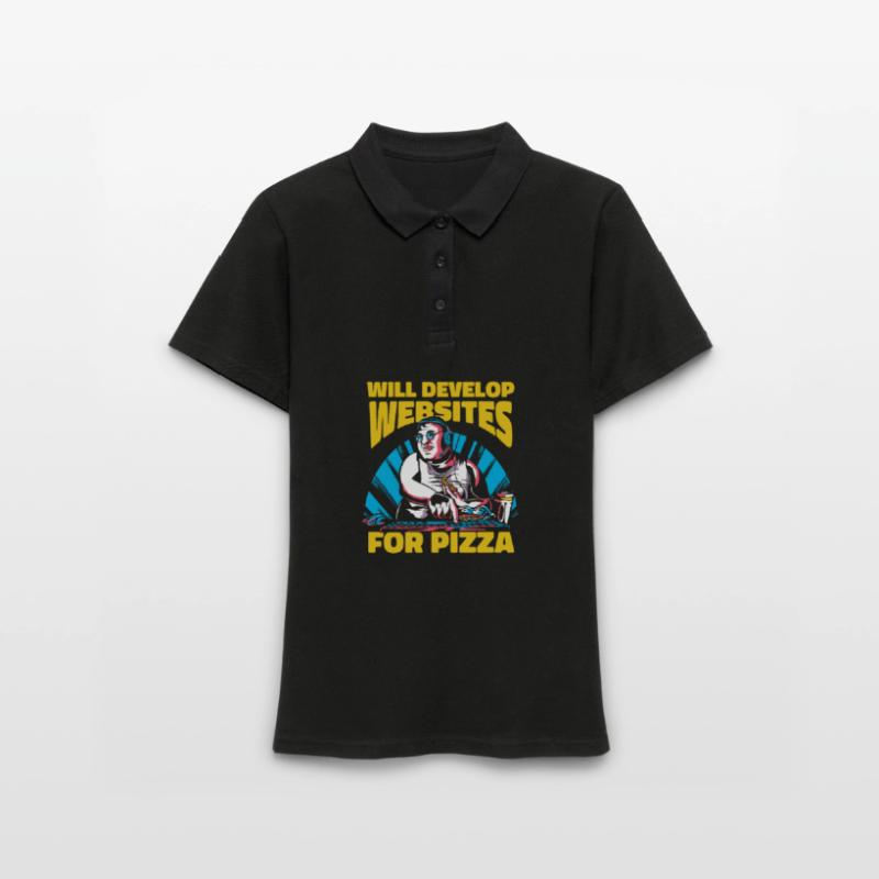 Web Developer Web Developer Pizza Women's Polo Shirt