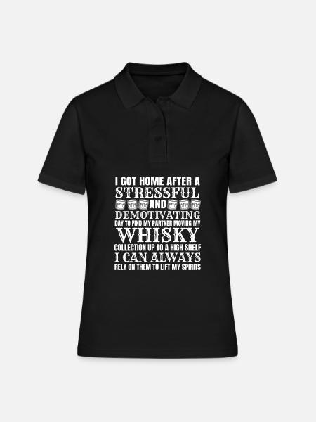 Whisky Whiskey - Frauen Polo Shirt - Schwarz