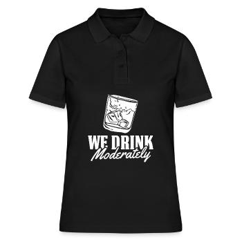 Whisky Whiskey - Polo Femme - noir - Devant - Ailine (174cm)