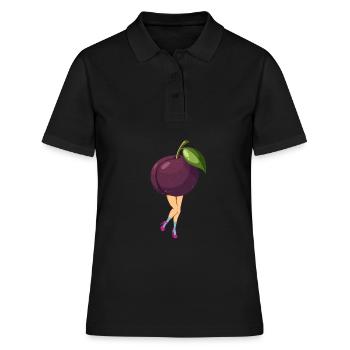 Prunes fraîches - Polo Femme - noir - Devant - Ailine (174cm)