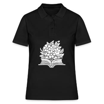 Rat de bibliothèque Livre Rat de bibliothèque - Polo Femme - noir - Devant - Ailine (174cm)