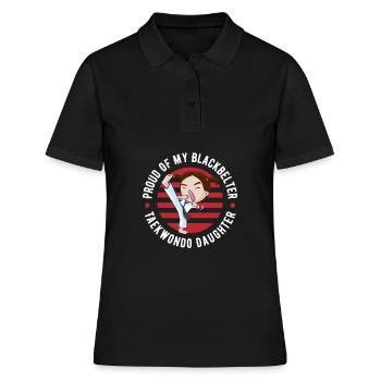Taekwondo Père Taekwondo - Polo Femme - noir - Devant - Ailine (174cm)