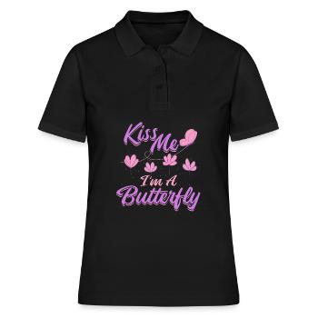 Hobbygärtner Garten Monarch - Frauen Polo Shirt - Schwarz - Vorne - Ailine (174cm)