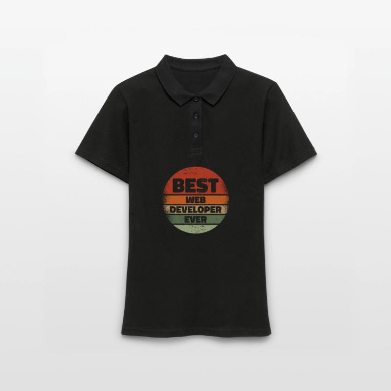 Web Developer Web Developer Best Women's Polo Shirt