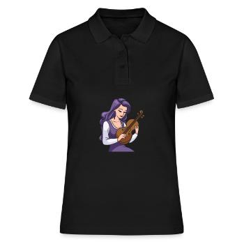 Violon Violon - Polo Femme - noir - Devant - Ailine (174cm)
