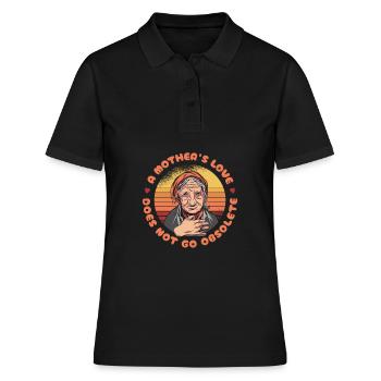 Mom Mutter Mutter - Frauen Polo Shirt - Schwarz - Vorne - Ailine (174cm)