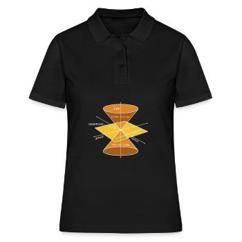Physique Calculs Physique Physique quantique - Polo Femme - noir - Devant - Ailine (174cm)