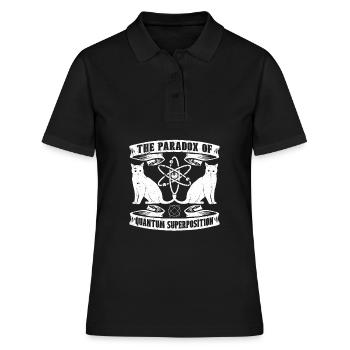 Physique Paradoxe des physiciens Physique quantique - Polo Femme - noir - Devant - Ailine (174cm)