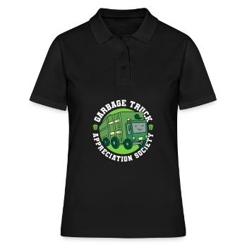 Lkw Fahrer Trucker Lastwagenfahrer Gesellschaft - Frauen Polo Shirt - Schwarz - Vorne - Ailine (174cm)