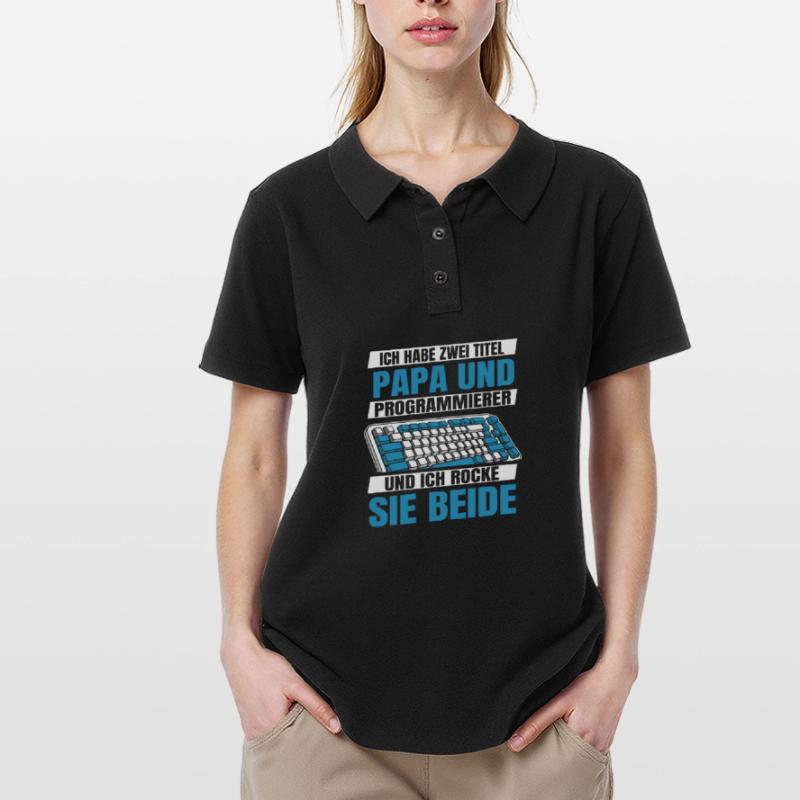 Entwickler Coder Programmierer Vater Frauen Polo Shirt