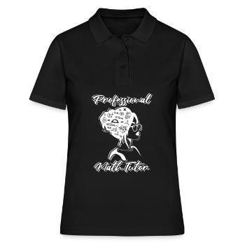 Professeur de mathématiques Professeur de mathématiques Tuteur de mathématiques - Polo Femme - noir - Devant - Ailine (174cm)