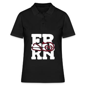 Krankenschwester Herz Notfall Krankenschwester - Frauen Polo Shirt - Schwarz - Vorne - Ailine (174cm)