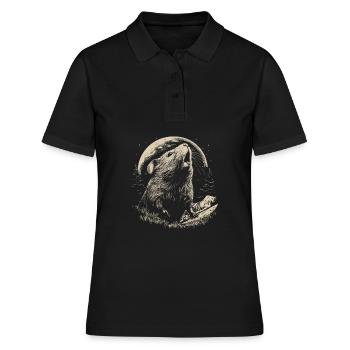 Cochon d’Inde Cochon d’Inde Lune - Polo Femme - noir - Devant - Ailine (174cm)