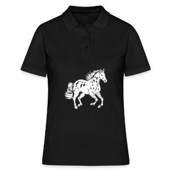 Sports équestres équestres à cheval - Polo Femme - noir - Devant - Ailine (174cm)