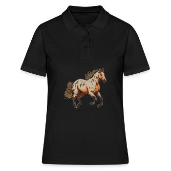 Sports équestres équestres à cheval - Polo Femme - noir - Devant - Ailine (174cm)