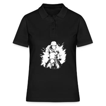 Sports équestres équestres à cheval - Polo Femme - noir - Devant - Ailine (174cm)