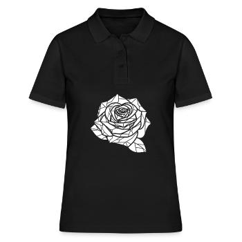 Rose rouge Goth - Polo Femme - noir - Devant - Ailine (174cm)