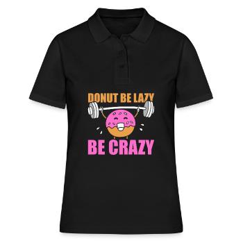 Donut Fitness Donut Gym - Polo Femme - noir - Devant - Ailine (174cm)