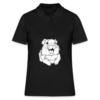 Cochon d’Inde Cochon d’Inde souriant - Polo Femme - noir - Devant - Ailine (174cm)