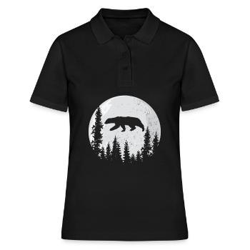Lune de Ratel de blaireau de miel - Polo Femme - noir - Devant - Ailine (174cm)