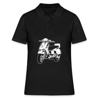Moto Motard Motard - Polo Femme - noir - Devant - Ailine (174cm)