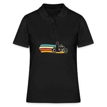 Moto Motard Motard - Polo Femme - noir - Devant - Ailine (174cm)