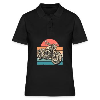 Moto Motard Motard - Polo Femme - noir - Devant - Ailine (174cm)
