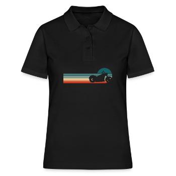 Moto Motard Motard - Polo Femme - noir - Devant - Ailine (174cm)