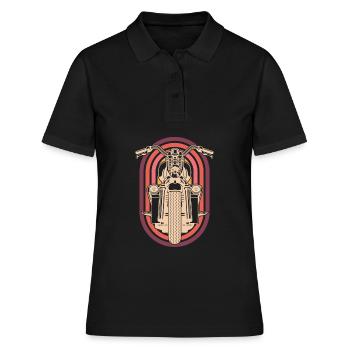 Moto Motard Motard - Polo Femme - noir - Devant - Ailine (174cm)