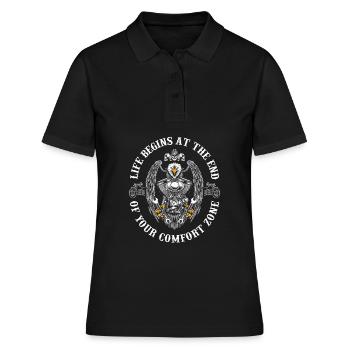 Moto Motard Motard - Polo Femme - noir - Devant - Ailine (174cm)