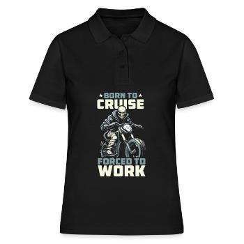 Moto Motard Motard - Polo Femme - noir - Devant - Ailine (174cm)