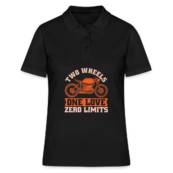 Moto Motard Motard - Polo Femme - noir - Devant - Ailine (174cm)