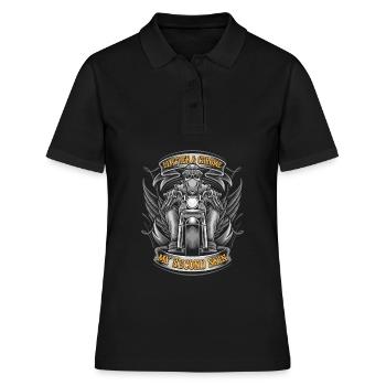 Moto Motard Motard - Polo Femme - noir - Devant - Ailine (174cm)