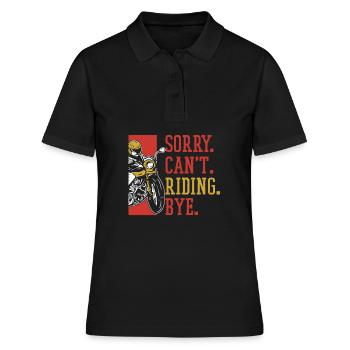 Moto Motard Motard - Polo Femme - noir - Devant - Ailine (174cm)