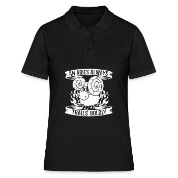 Horoscope Bélier Zodiaque Zodiaque Bélier - Polo Femme - noir - Devant - Ailine (174cm)