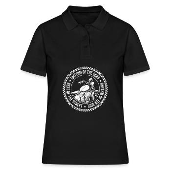 Moto Motard Motard - Polo Femme - noir - Devant - Ailine (174cm)