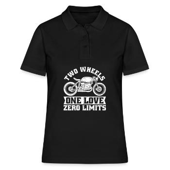 Moto Motard Motard - Polo Femme - noir - Devant - Ailine (174cm)