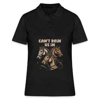 Sports équestres équestres à cheval - Polo Femme - noir - Devant - Ailine (174cm)