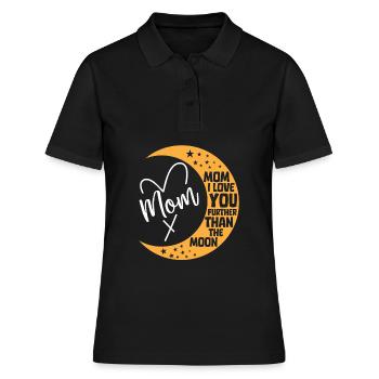 Lune Luna Amour Lune Maman - Polo Femme - noir - Devant - Ailine (174cm)