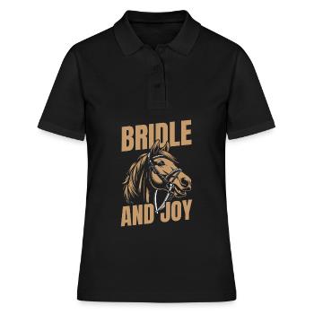 Sports équestres équestres à cheval - Polo Femme - noir - Devant - Ailine (174cm)